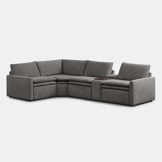 4-Seat Modular Reclining Sofa with Zero Gravity Design