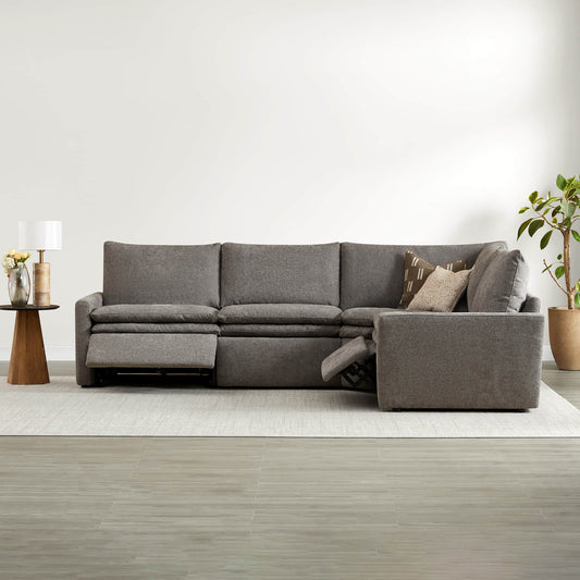 4-Seat Modular Reclining Sofa with Zero Gravity Design