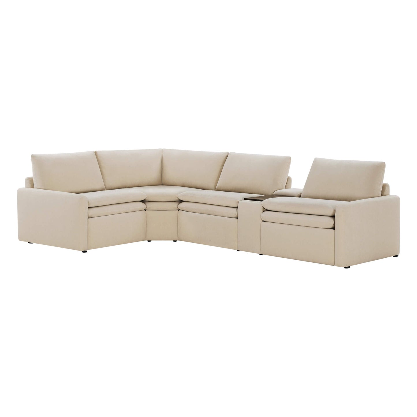 4-Seat Modular Reclining Sofa with Zero Gravity Design