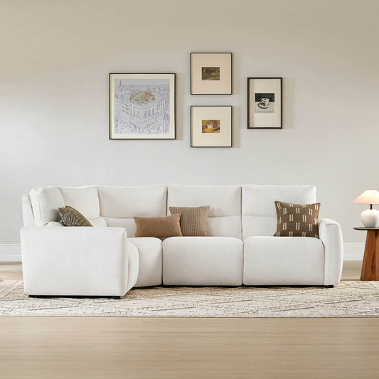 4-Seat Zero Gravity Reclining Sectional Sofa with Power Headrest