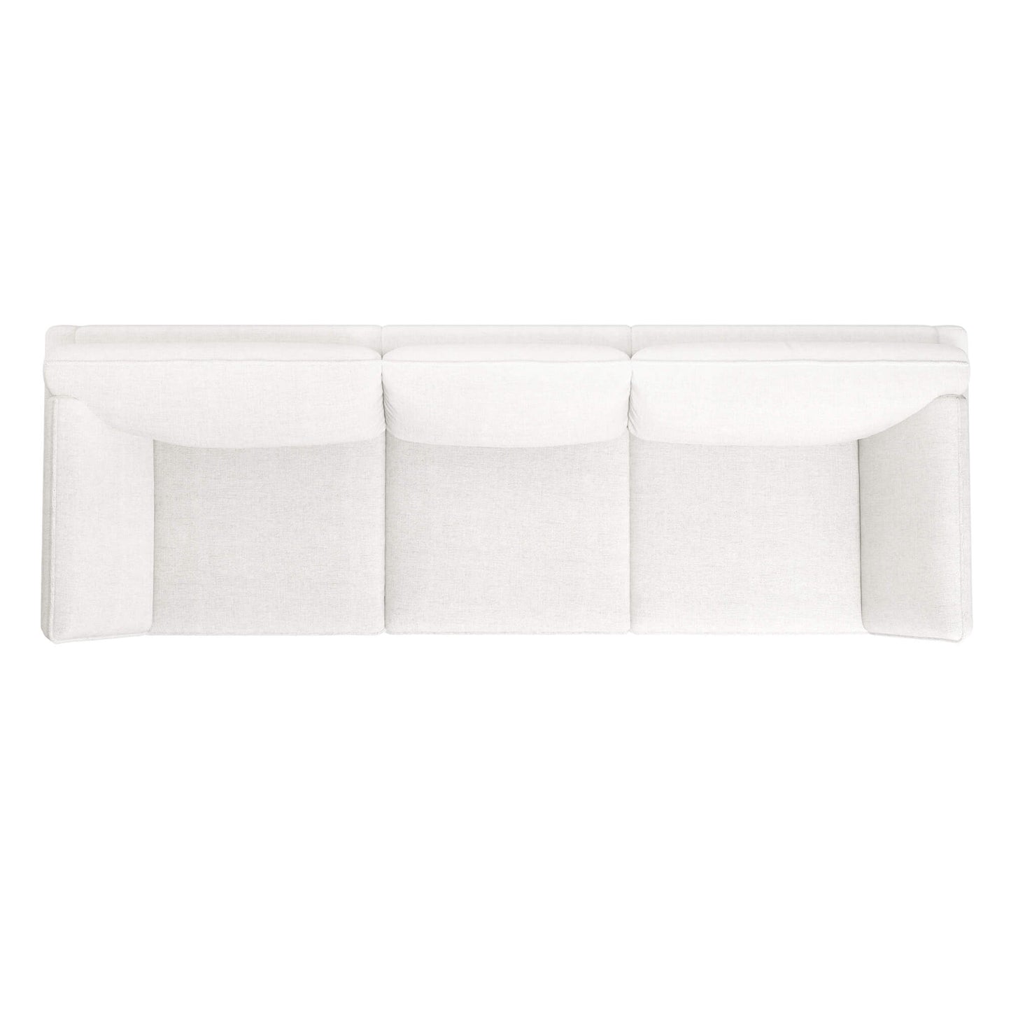 4-Seater Fabric Sofa with Flared Arms in Modern Design