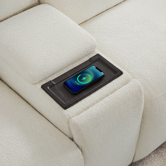 5-Seat Zero Gravity Reclining Sectional Sofa with Power Headrest
