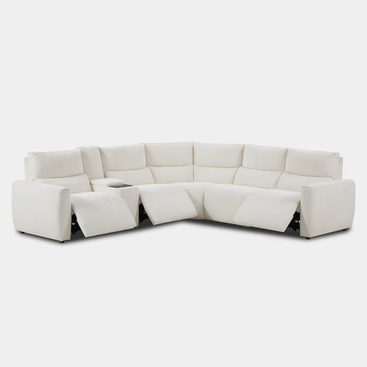 5-Seat Zero Gravity Reclining Sectional Sofa with Power Headrest