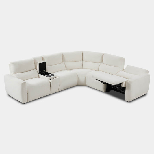 5-Seat Zero Gravity Reclining Sectional Sofa with Power Headrest