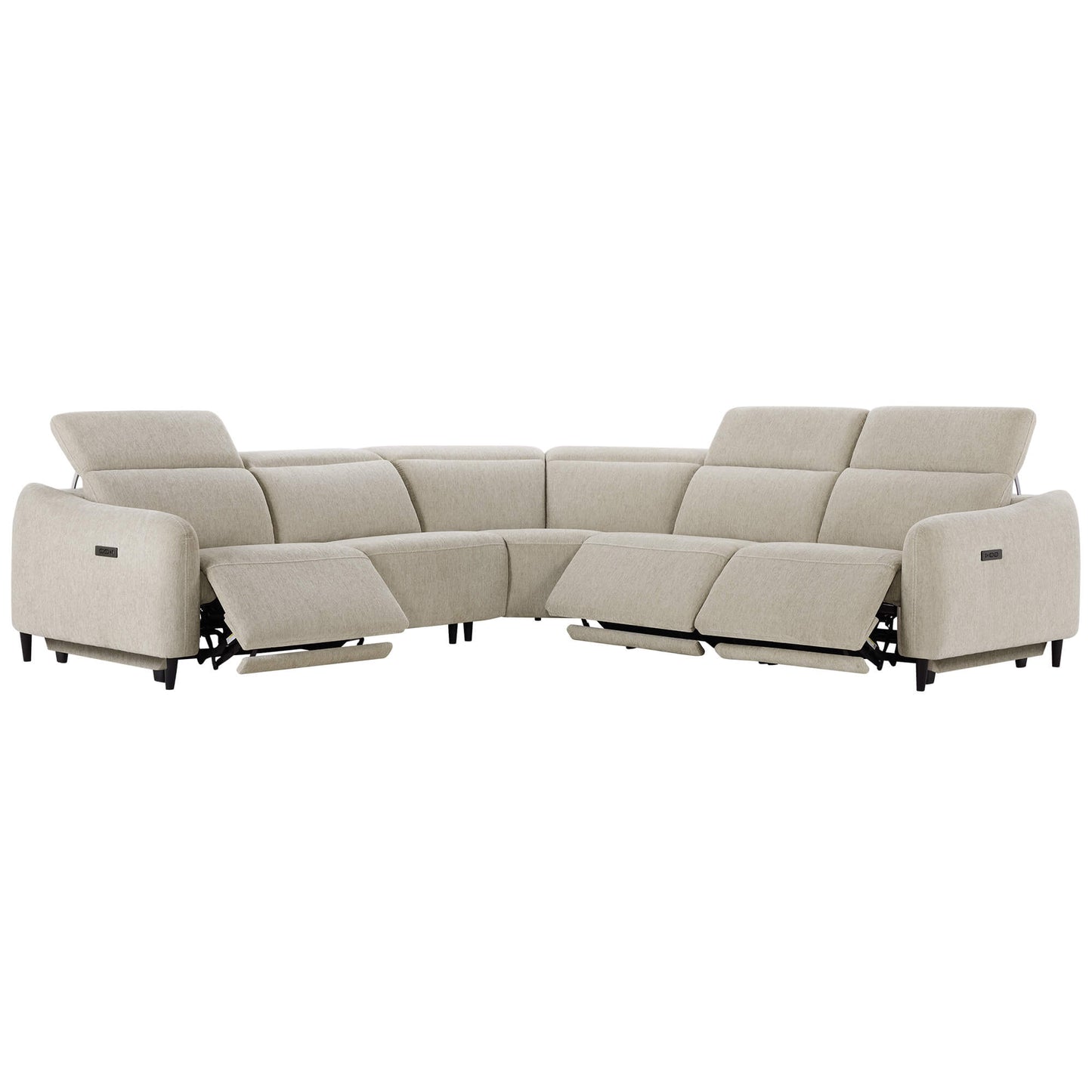 5-Seater Reclining Sofa with Soft, Breathable Fabric