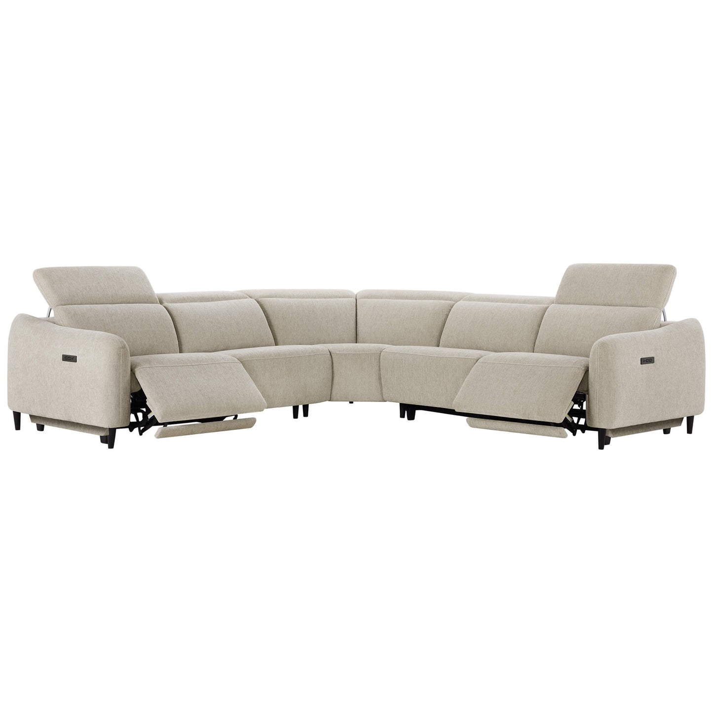 5-Seater Reclining Sofa with Soft, Breathable Fabric