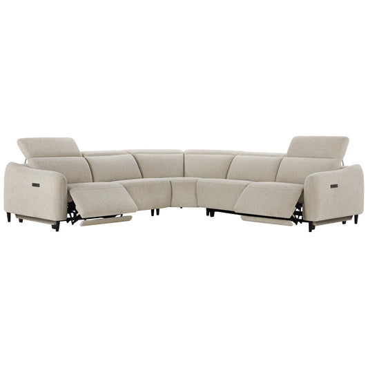 5-Seater Reclining Sofa with Soft, Breathable Fabric