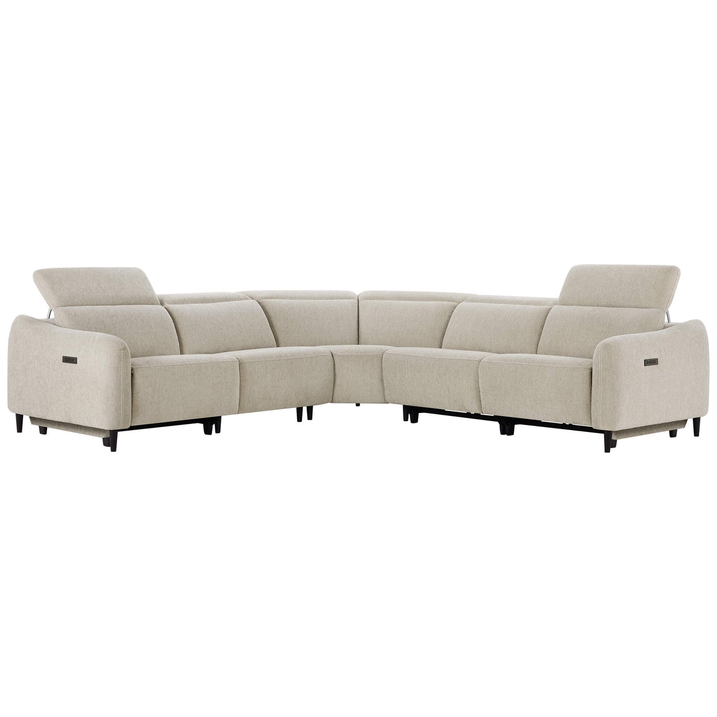 5-Seater Reclining Sofa with Soft, Breathable Fabric