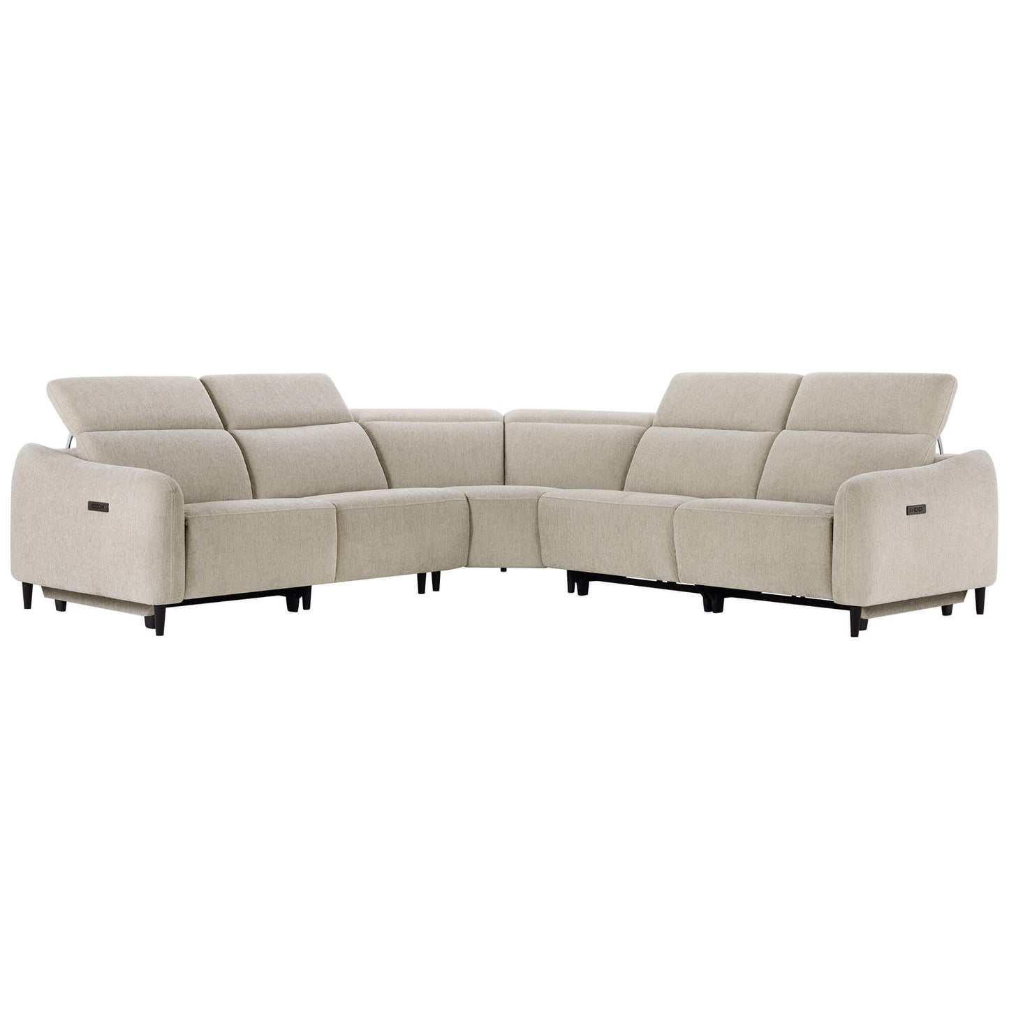 5-Seater Reclining Sofa with Soft, Breathable Fabric