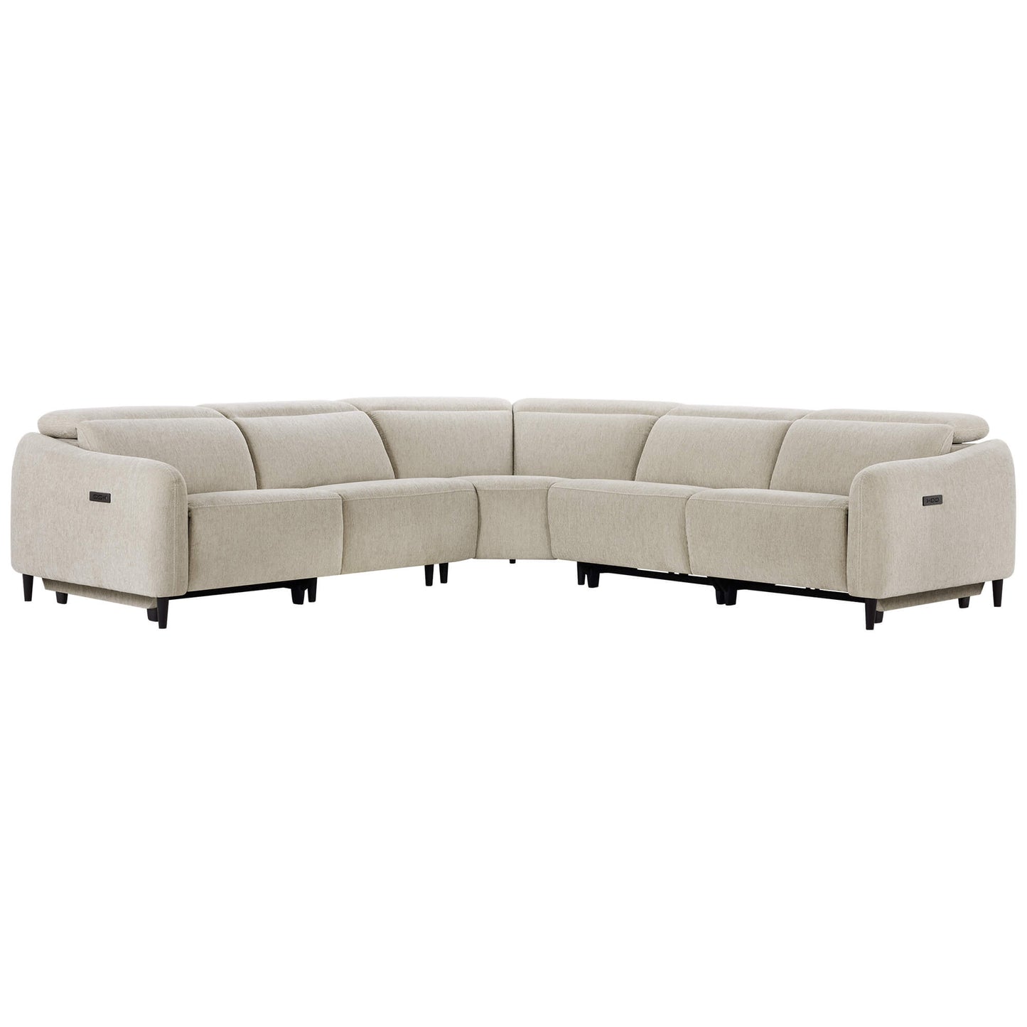 5-Seater Reclining Sofa with Soft, Breathable Fabric