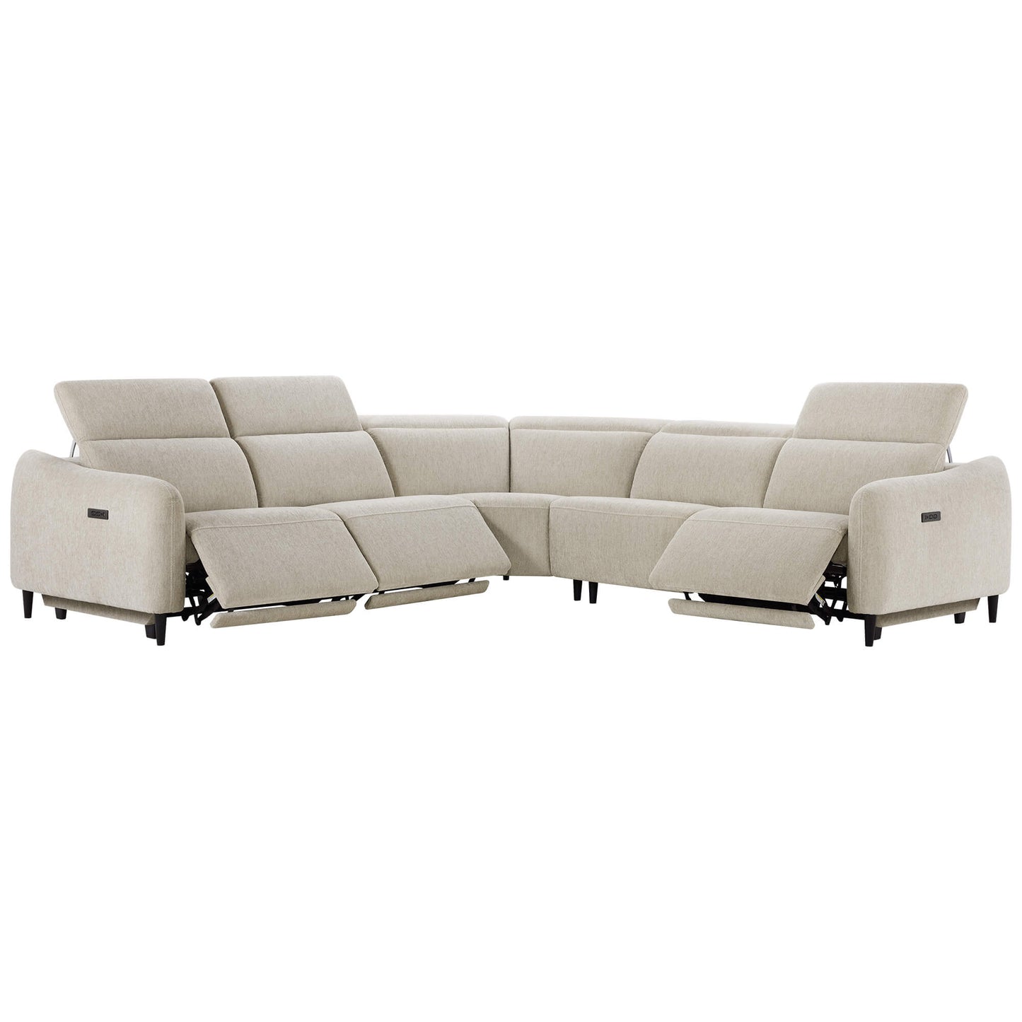 5-Seater Reclining Sofa with Soft, Breathable Fabric