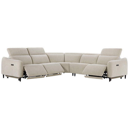 5-Seater Reclining Sofa with Soft, Breathable Fabric