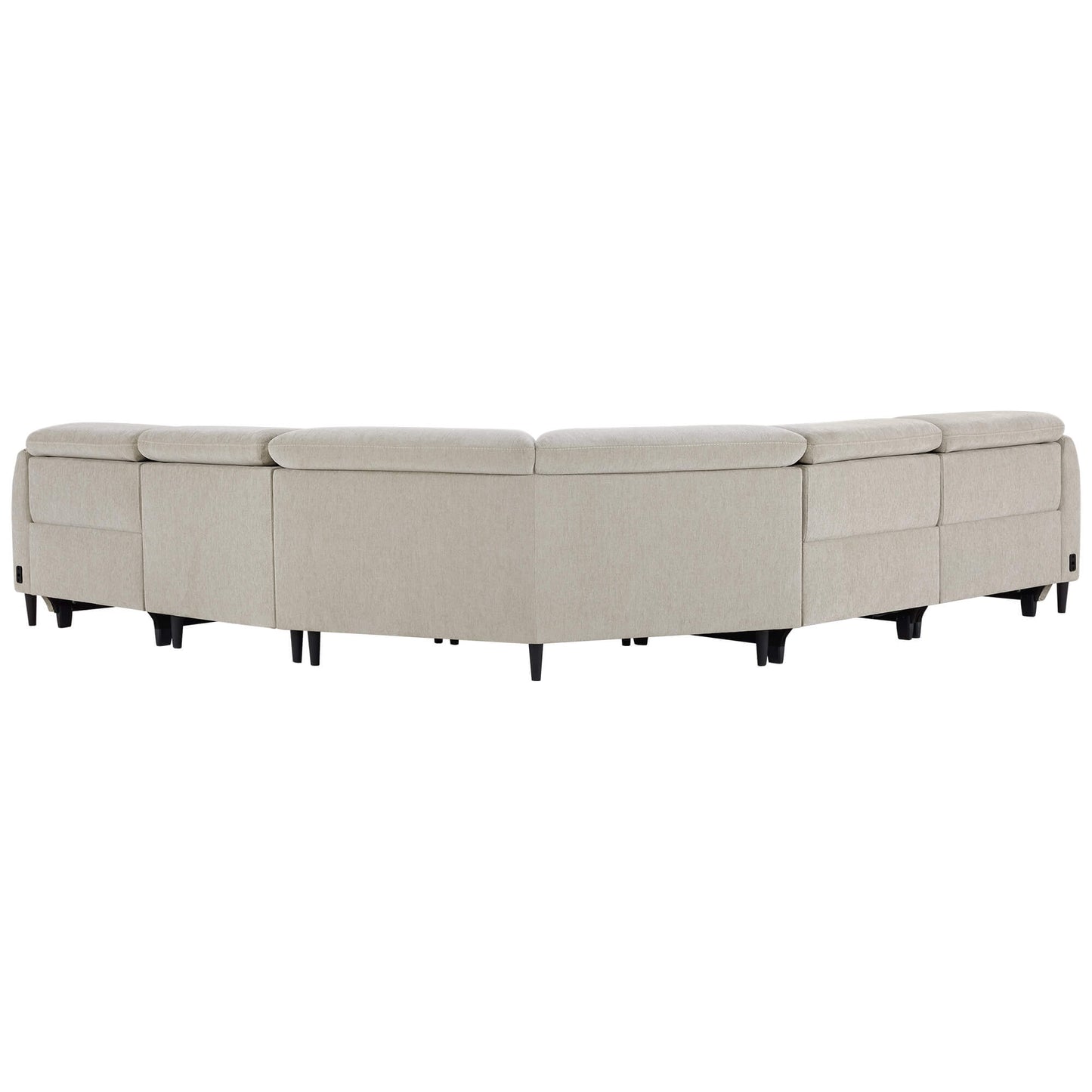 5-Seater Reclining Sofa with Soft, Breathable Fabric