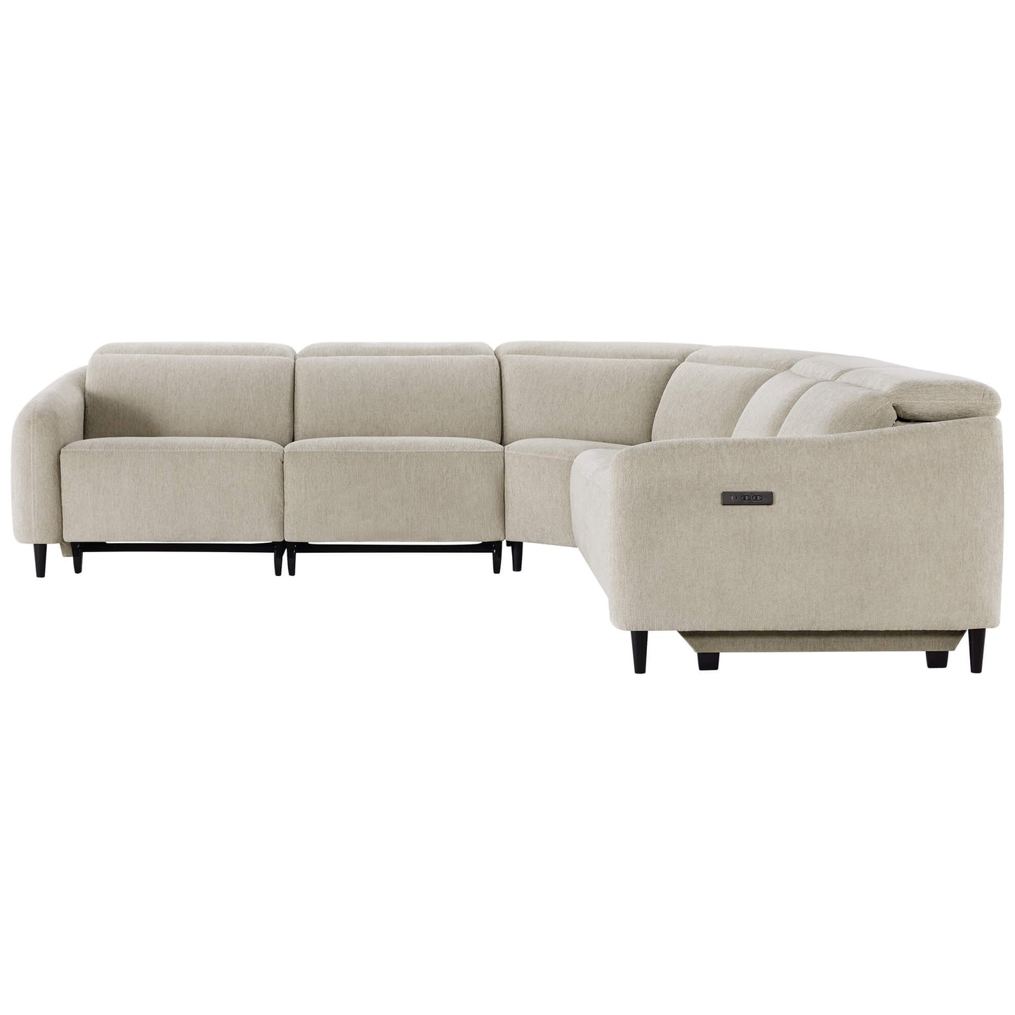5-Seater Reclining Sofa with Soft, Breathable Fabric