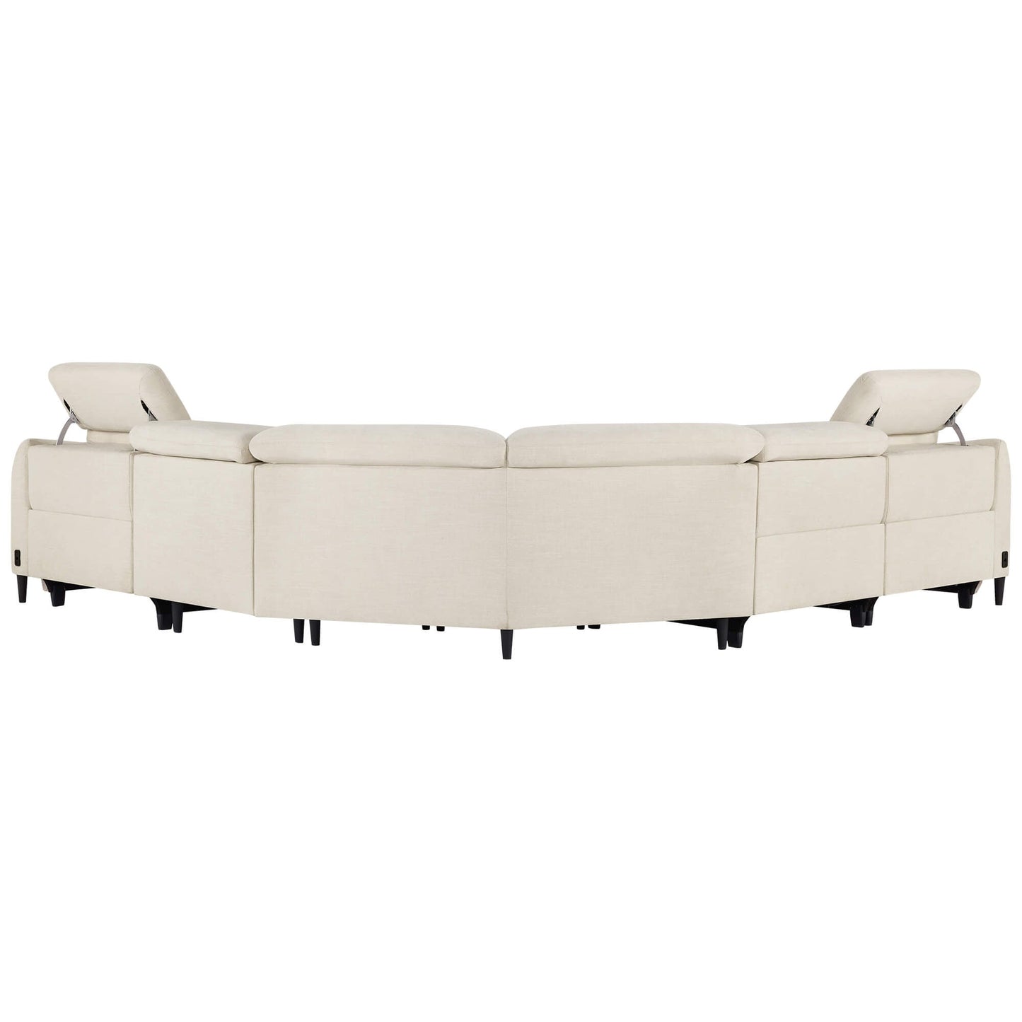 5-Seater Reclining Sofa with Soft, Breathable Fabric