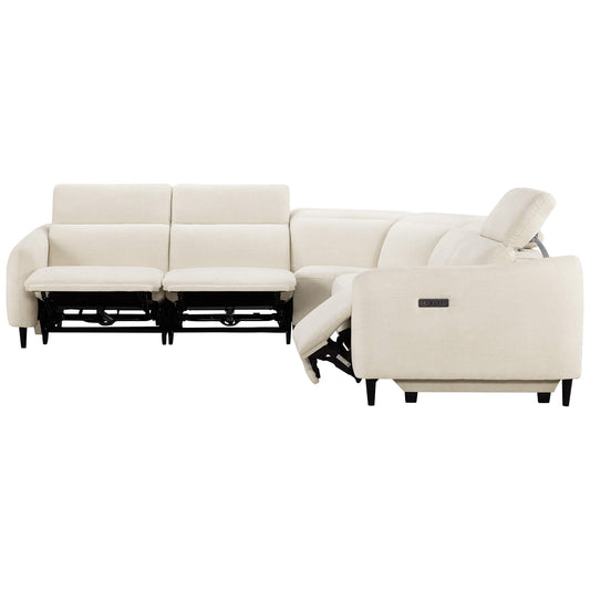 5-Seater Reclining Sofa with Soft, Breathable Fabric