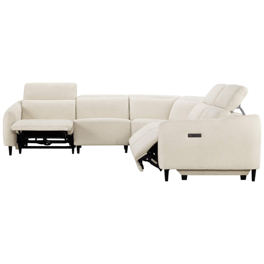 5-Seater Reclining Sofa with Soft, Breathable Fabric