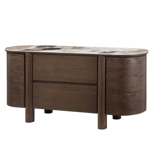 63" Barry Mid-Century Sideboard with Sintered Stone Top
