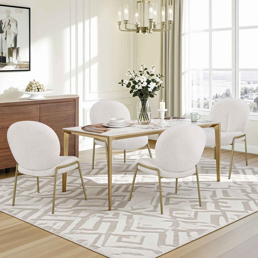 63" Teresa Rectangle Sintered Stone Dining Table