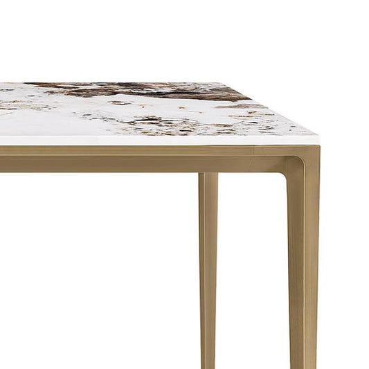 63" Teresa Rectangle Sintered Stone Dining Table