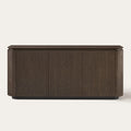 71" Rounded Corner Sideboard Buffet with Double Doors