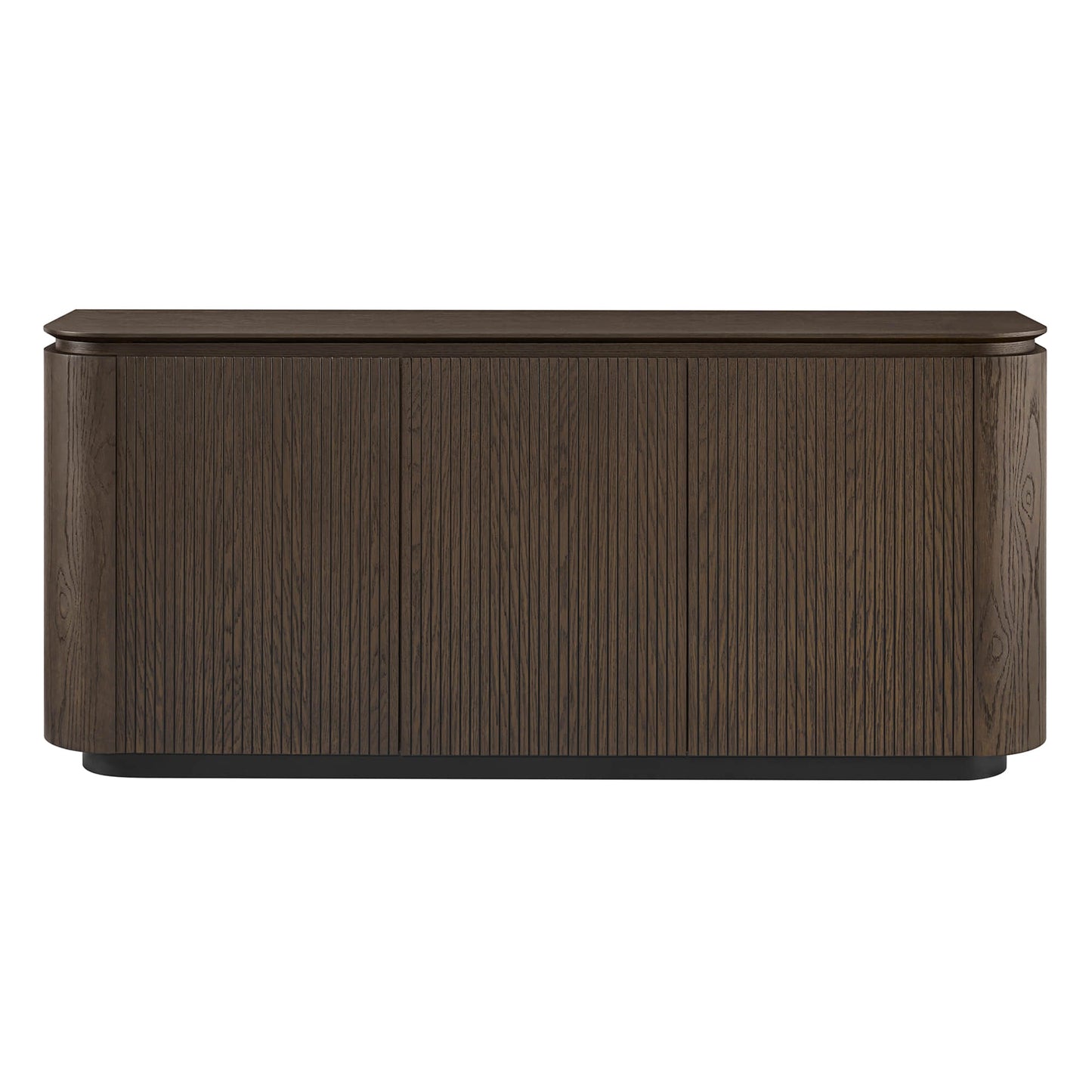 71" Rounded Corner Sideboard Buffet with Double Doors