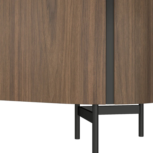 79" Blake Travertine Top Sideboard with 4 Doors