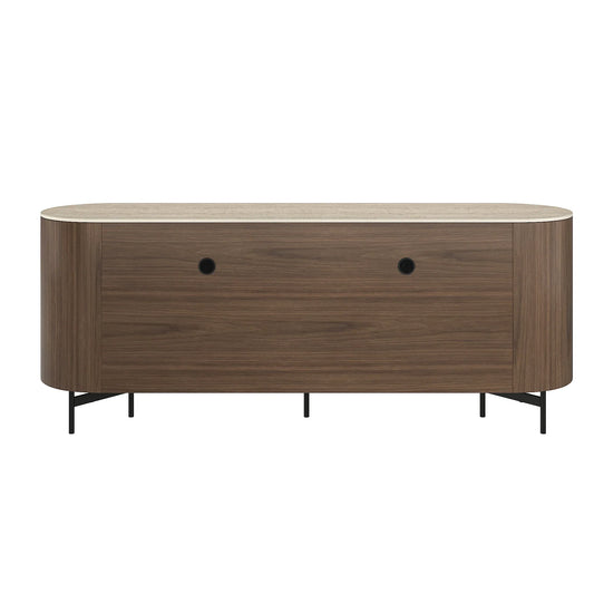 79" Blake Travertine Top Sideboard with 4 Doors