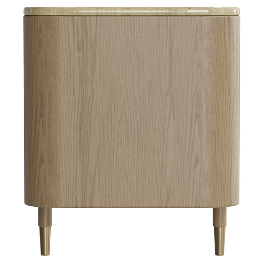 79" Renee Cane TV Stand with Marble Top