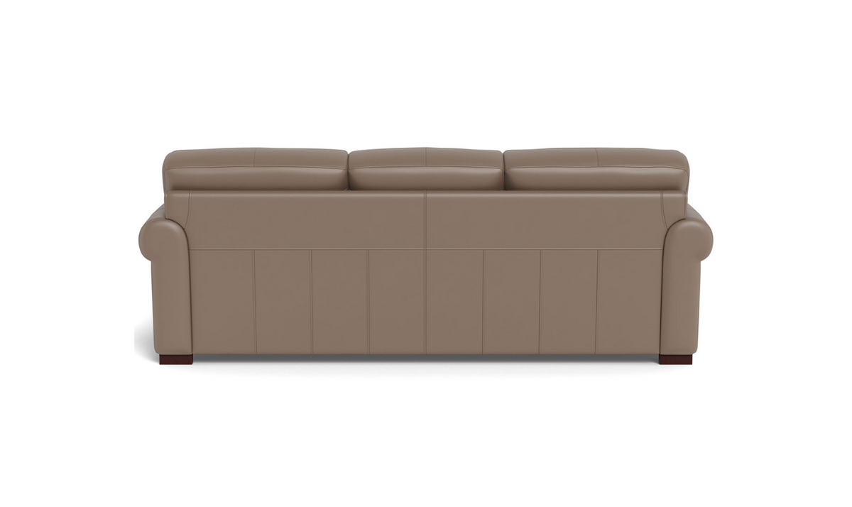 3-Seater Sofa in Waxy Pull-Up Leather with Classic Design