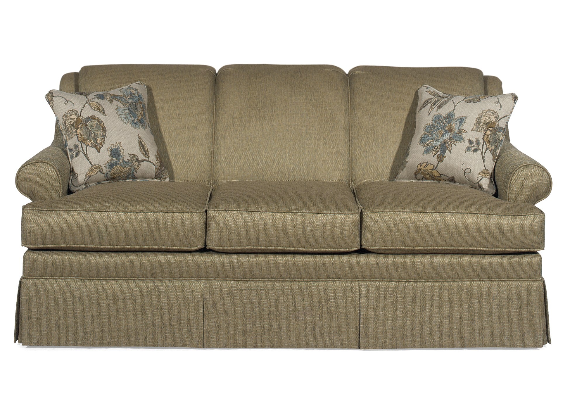 3-Seater Fabric Sofa with Tufted Back Design