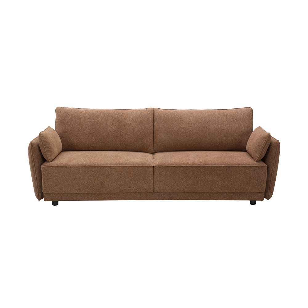 Sofa Bed in Amber Clay with Modern Design