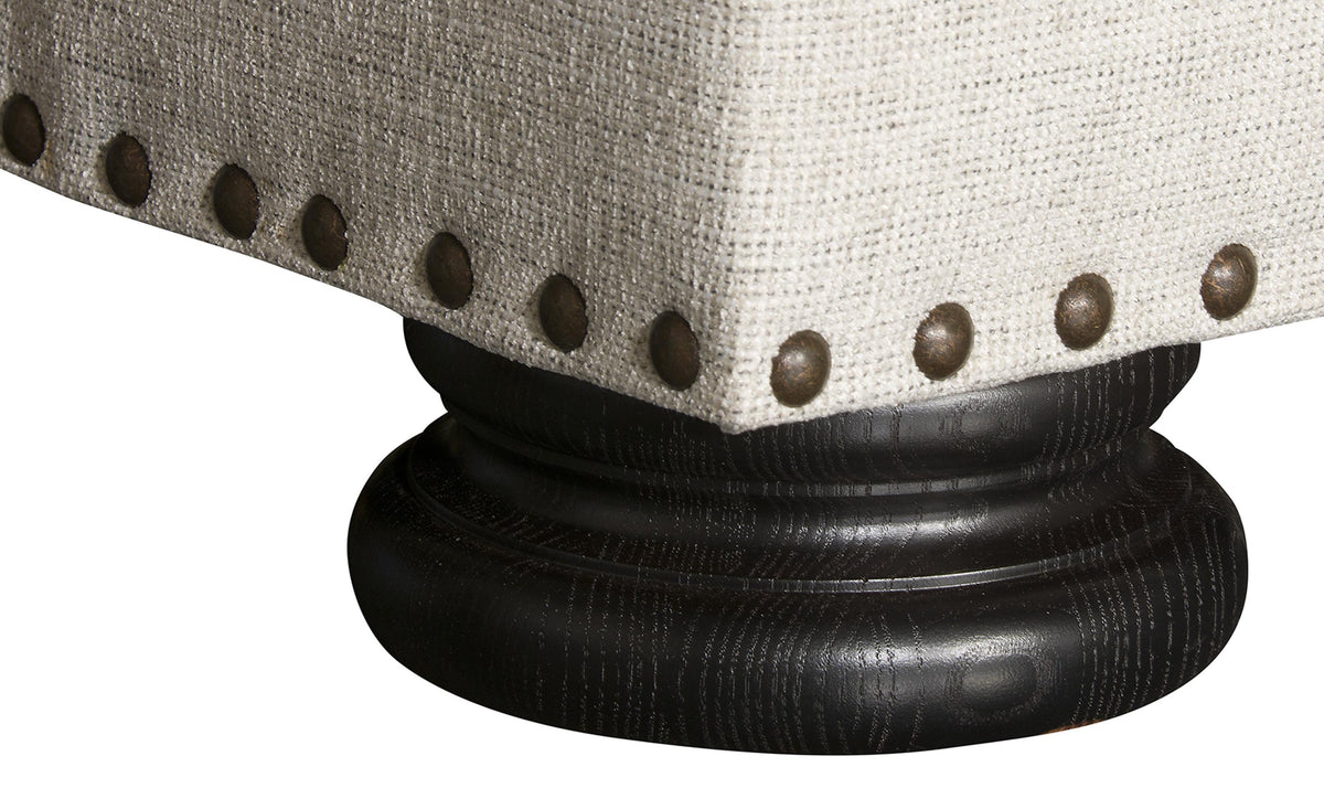 3 Seater Sofa with Rolled Arms in Fabric Upholstery