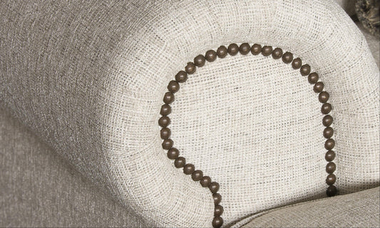 3 Seater Sofa with Rolled Arms in Fabric Upholstery