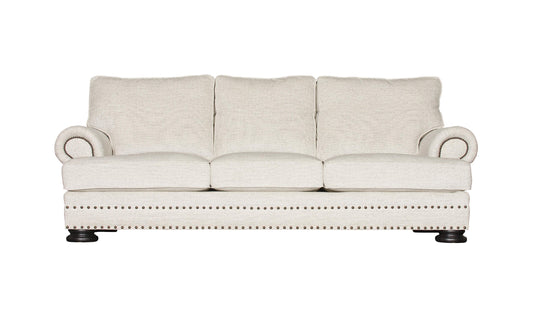 3 Seater Sofa with Rolled Arms in Fabric Upholstery