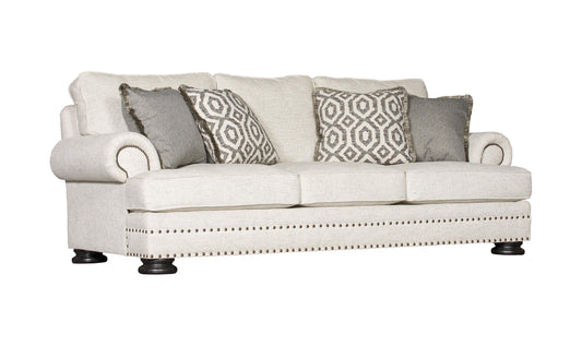 3 Seater Sofa with Rolled Arms in Fabric Upholstery