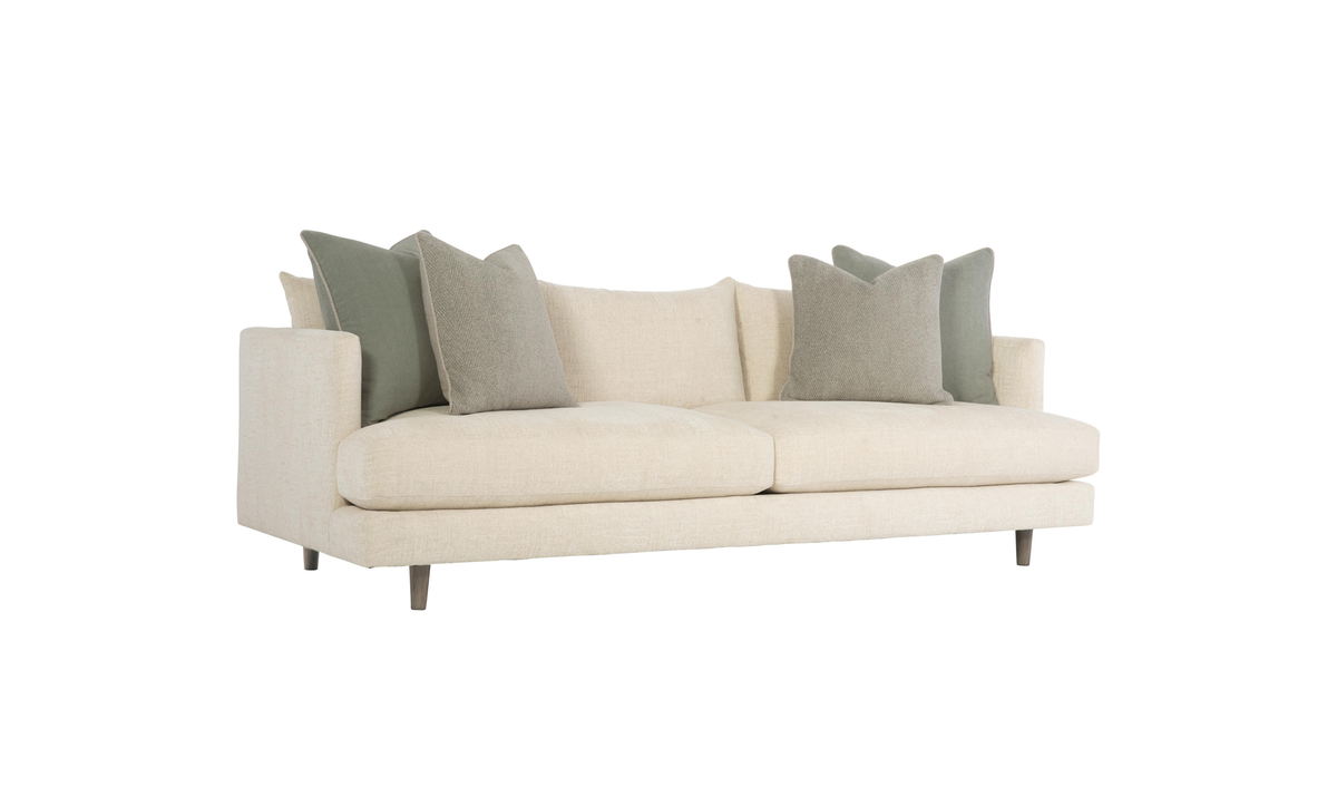 Fabric Sofa with Tuxedo-Style Arms in Colette Design