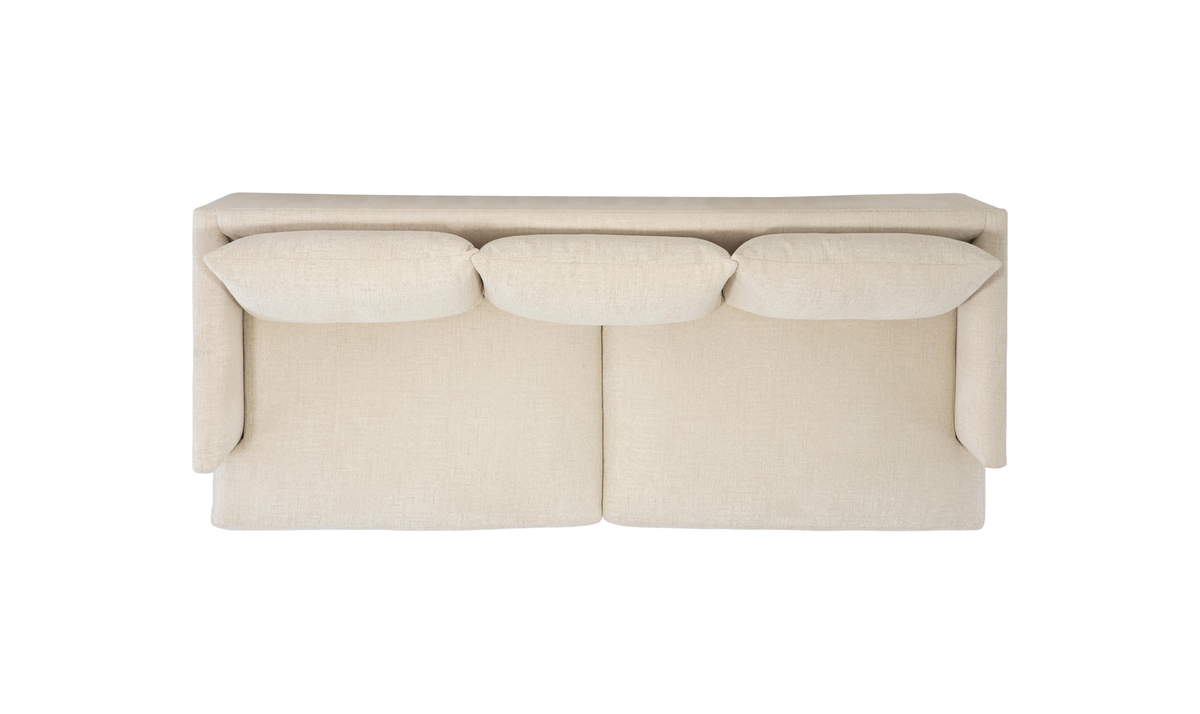 Fabric Sofa with Tuxedo-Style Arms in Colette Design