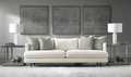 Fabric Sofa with Tuxedo-Style Arms in Colette Design