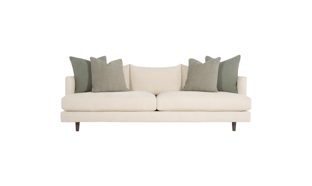 Fabric Sofa with Tuxedo-Style Arms in Colette Design