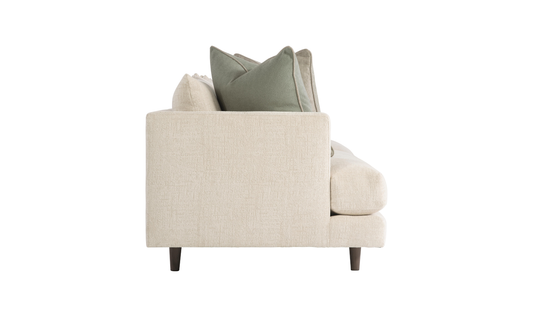 Fabric Sofa with Tuxedo-Style Arms in Colette Design