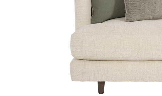 Fabric Sofa with Tuxedo-Style Arms in Colette Design