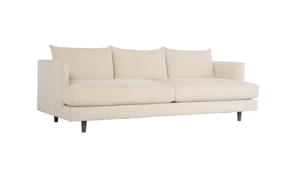Fabric Sofa with Tuxedo-Style Arms in Colette Design