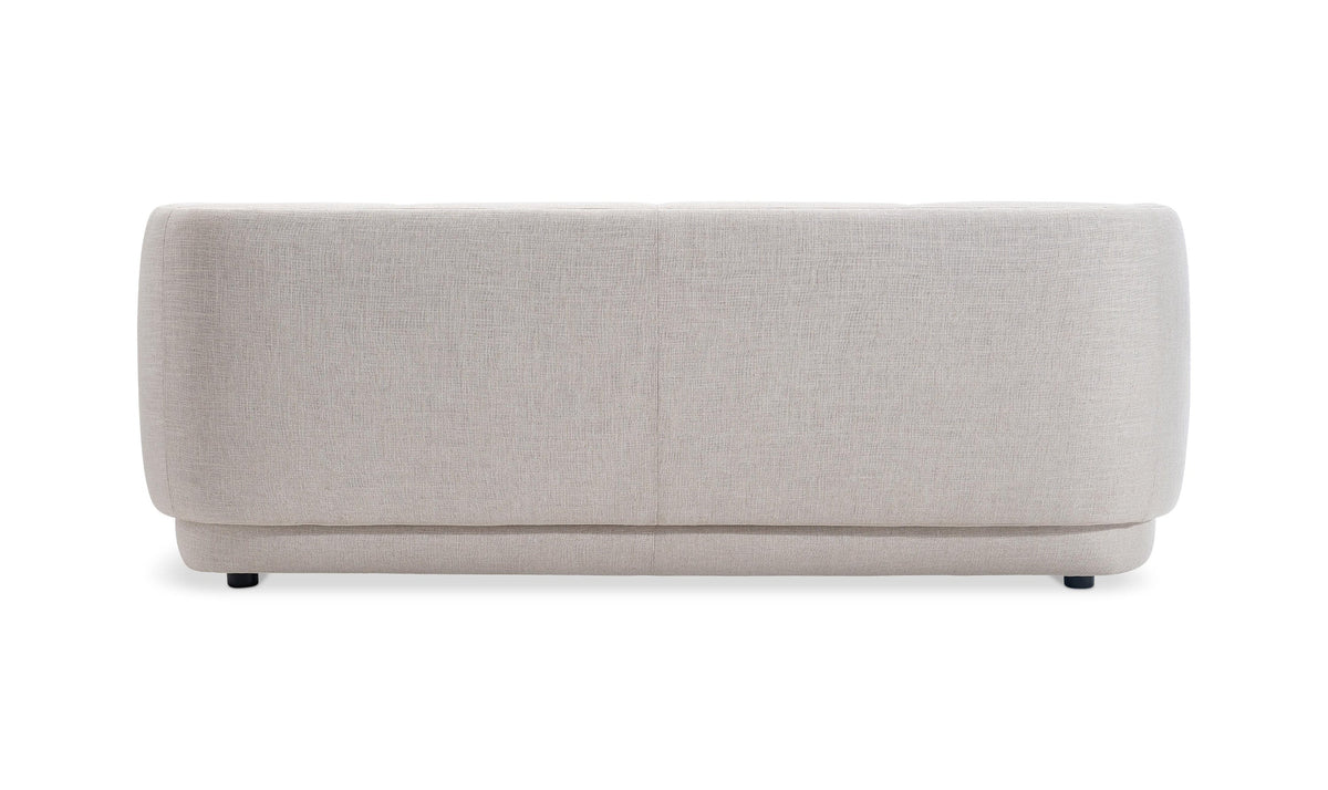 Modern Fabric Shelter Arm Sofa in Beige with Sleek Lines