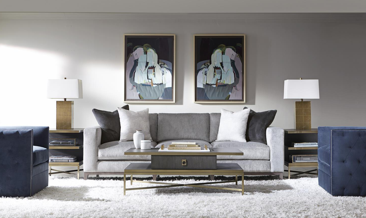 3 Seater Sofa with Track Arm in Soft Fabric