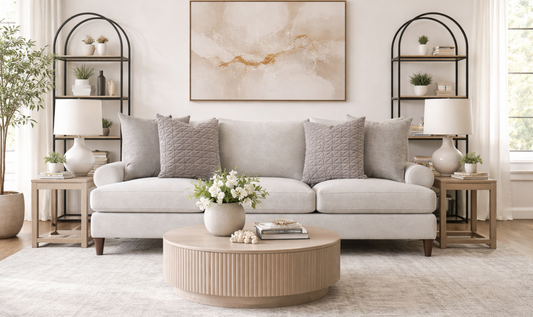 3-Seater Fabric Sofa with Contemporary Design