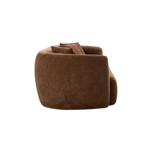 4 Seater Sofa in Cognac with Modern Design