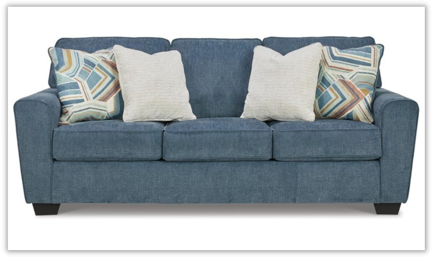 3-Seater Fabric Sofa with Track Arms in Modern Heritage Design