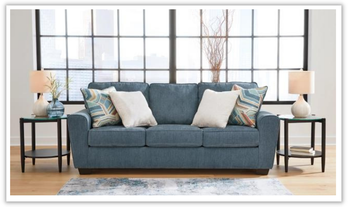 3-Seater Fabric Sofa with Track Arms in Modern Heritage Design