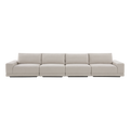 Torino 4-Piece Sofa in Beige Fabric
